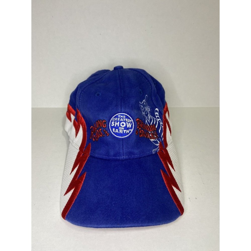 Vintage Ringling Brothers Barnum Bailey Circus Cap Hat Rare Shark Fin Strapback